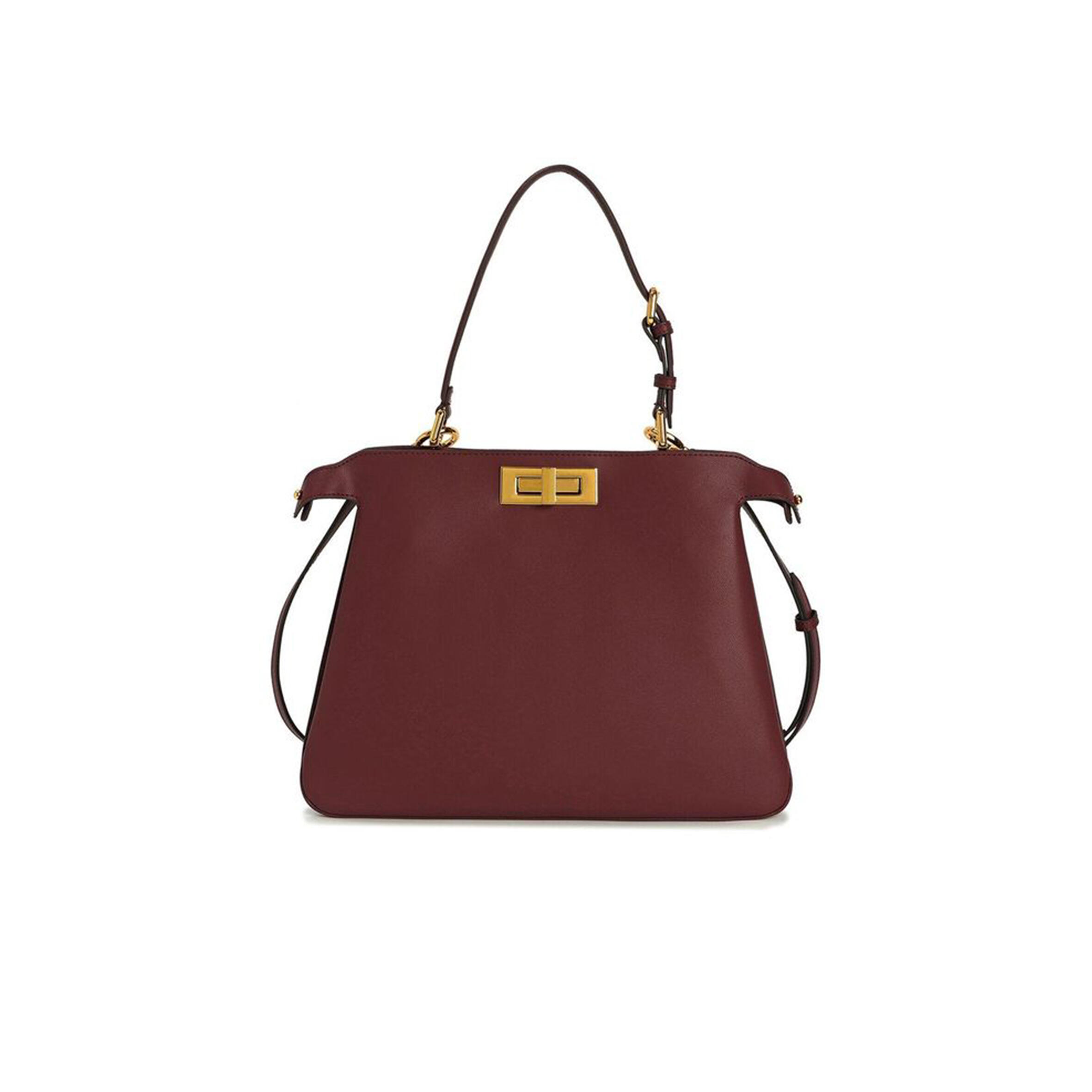 FENDI PEEKABOO SOFT MEDIUM LEATHER BAG 8BN353 (33*25.5*10cm)  